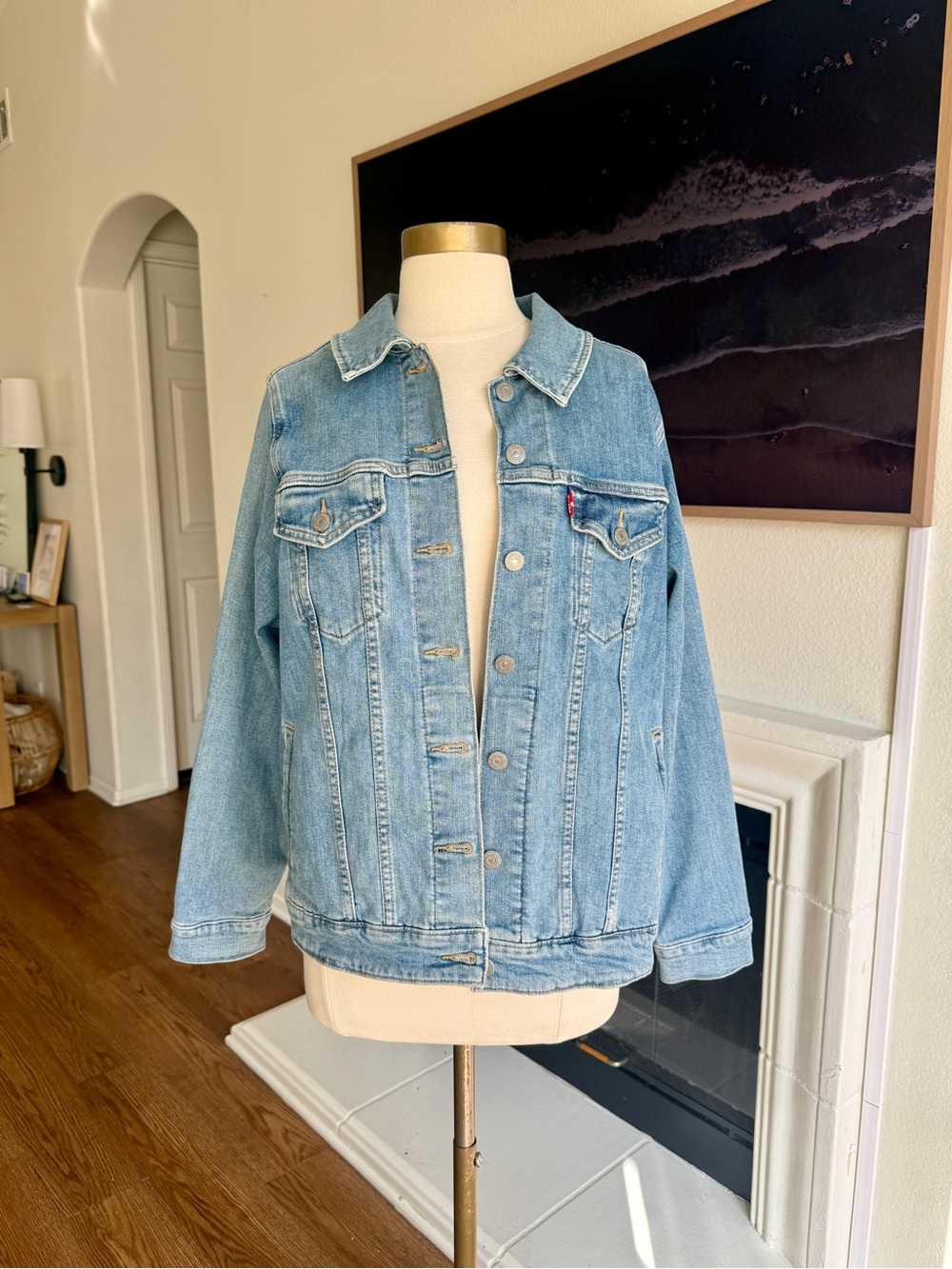 Levi's Light Blue Denim Trucker Jacket Sz 1X